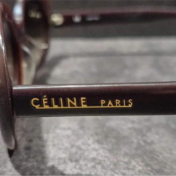 CELINE Oversized Oval Sunglasses Vintage 57/20/140 W/COA GUC - Picture 5 of 6